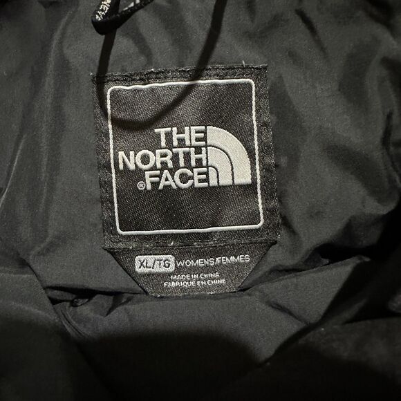 The North Face Jacket Womens XL Black Goose Down Faux Fur Coat Parka Hyvent - Picture 7 of 14